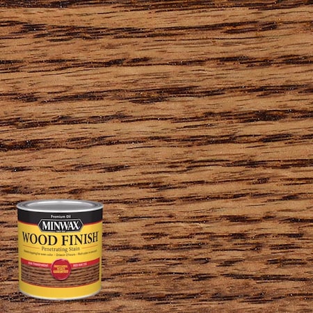 Wood Finish Semi-Transparent Red Oak Oil-Based Penetrating Wood Stain 0.5 Pt